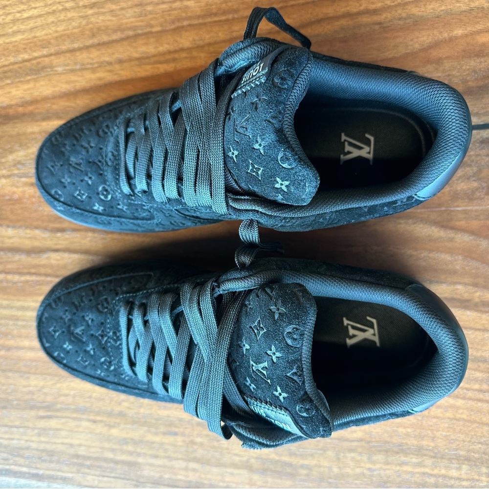 Louis Vuitton x Nike Air Force 1 Black 8.5 - Picture 5 of 16